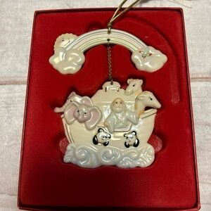 LENOX - Noah's Ark Porcelain Ornament Complete With Rainbow - SKU 6119044